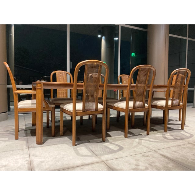 Drexel Chinoiserie Dining Set in Solid Mahogany - 9 Pieces For Sale - Image 10 of 13