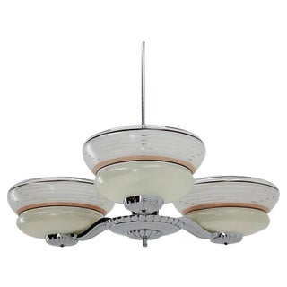 Large Mid-Century Ceiling Lamp from Zukov, 1950s For Sale