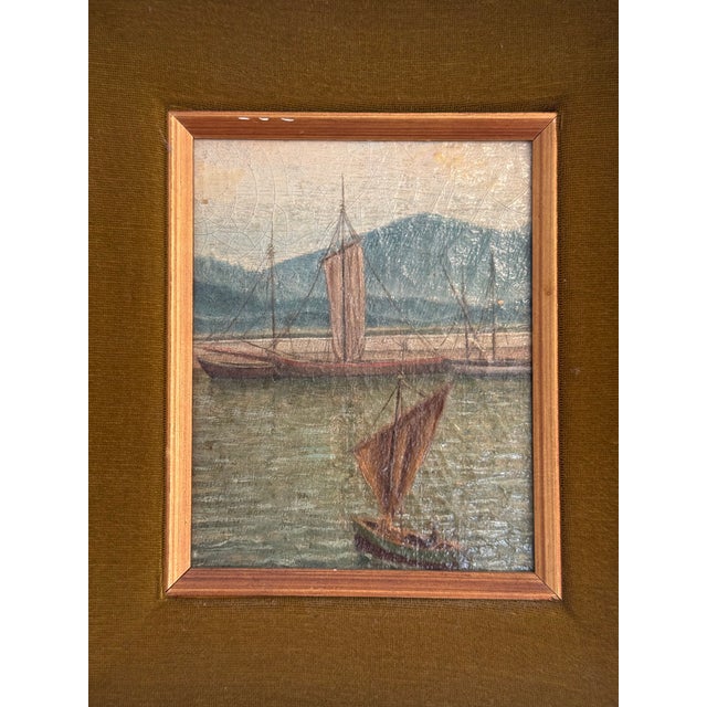 Early 20th Century Impressionist Seascape Oil Painting For Sale - Image 4 of 8