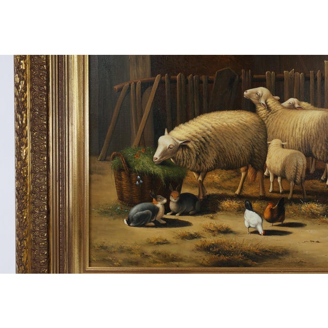 Belgian Artist, Baroque Scene, 1991, Oil on Canvas, Framed For Sale - Image 4 of 11