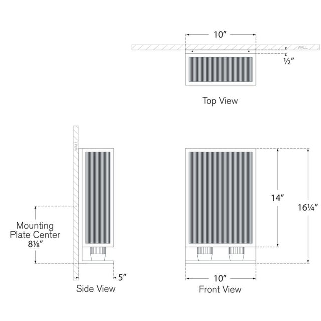 Modern Barbara Barry for Visual Comfort Signature York 16" Double Box Sconce in Bronze with Clear Ribbed Glass For Sale - Image 3 of 5