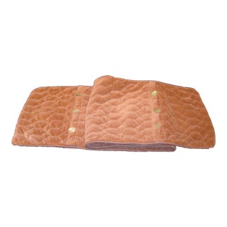 2000s Bella Notte Rouge Velvet Quilted Pillow Cover For Sale