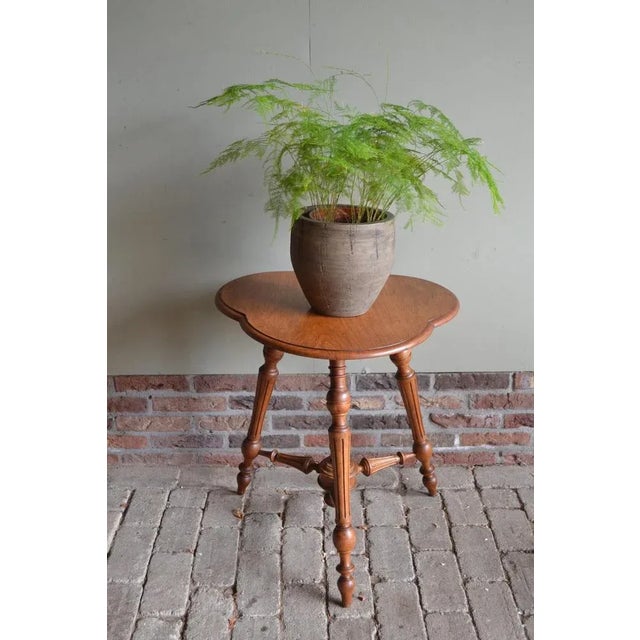 Antique Dutch Walnut Side Table, 19th Century For Sale - Image 4 of 7