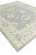 Moon Gray Blue Field Multicolor Handwoven Turkish Oushak Rug 8'1" X 9'9" For Sale - Image 4 of 7