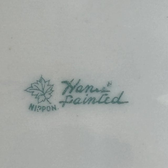 Antique Nippon Porcelain Gooseberry Footed Bowl For Sale - Image 17 of 18