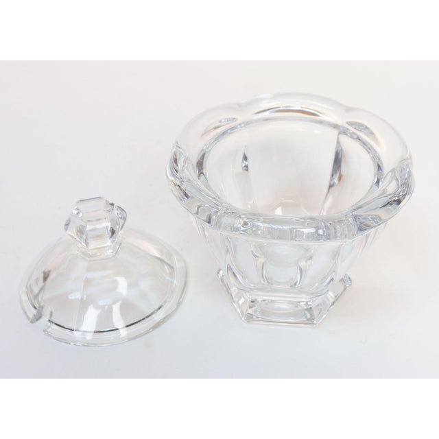 Neoclassical Vintage Baccarat Harcourt Missouri Crystal Lidded Sugar Bowl For Sale - Image 3 of 13