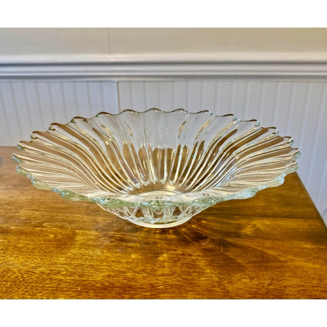 Heisey Crystolite Flared Serving Bowl For Sale - Image 11 of 12