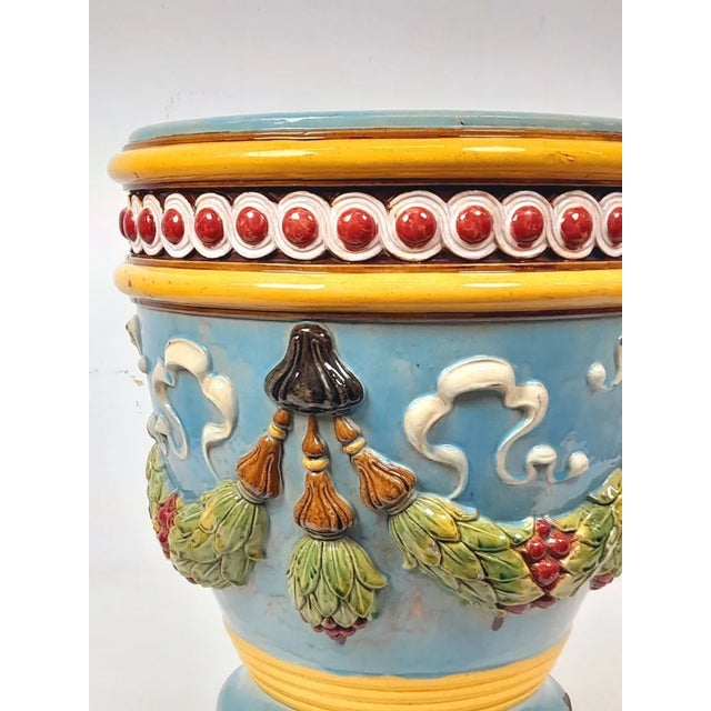 Large 19th Century Ceramic Bowl by Zsolnay For Sale - Image 4 of 6