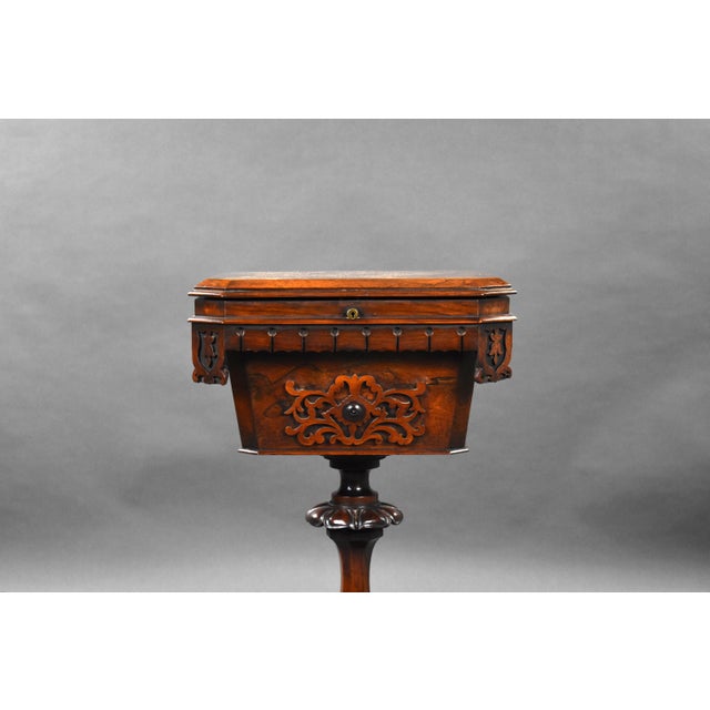 19th Century William IV English Rosewood Tea Poy For Sale - Image 4 of 16