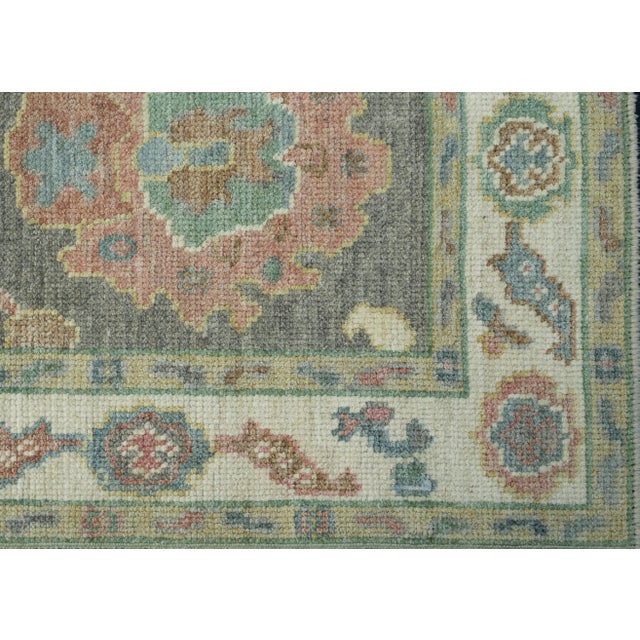 Turkish Oushak Rug 2'6" x 5'2" #17548 For Sale - Image 4 of 8