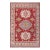 Southwestern Kazak Red/Beige Wool Rug - 8'1''x9'8'' For Sale