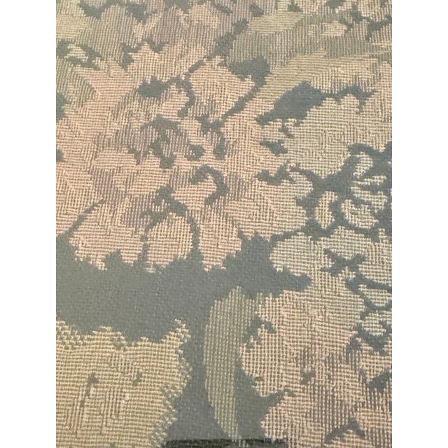 Antique Floral Tapestry in Exceptional Black & Gilt Frame For Sale - Image 10 of 11