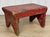 Antique Primitive Farmhouse Red Wood Milking Foot Stool For Sale - Image 4 of 9