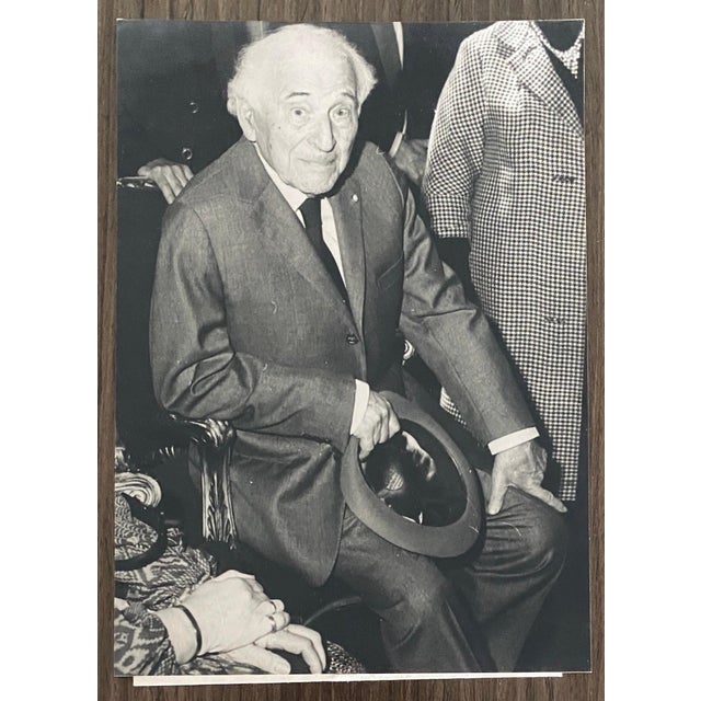 Photography Black And White Photograph Of Marc Chagall 1978, 1978 For Sale - Image 7 of 7