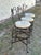 Brown John Risley Bar Stools, Set of Three For Sale - Image 8 of 9