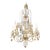Large 12-Light Bohemian Cut Crystal Chandelier For Sale