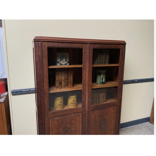 Vintage Art Deco Bookcase, 1925 For Sale - Image 6 of 9
