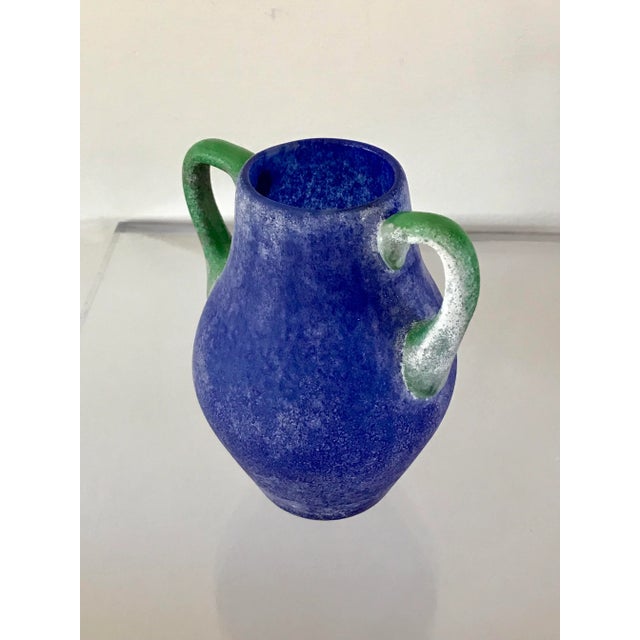 1970s 1970s Italian Cenedese Scavo Glass Vase For Sale - Image 5 of 12