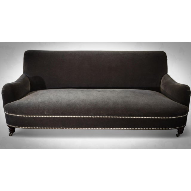 Early 21st Century Jules 2-Seater Sofa with Grey Mohair Upholstery from George Smith, 2010s For Sale - Image 5 of 18