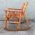Mid 20th Century Vintage Costa Rican Wood and Leather Folding Rocking Chair For Sale - Image 5 of 9