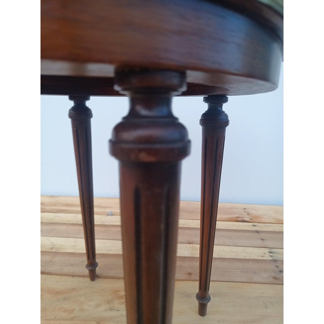 Brown 1950s French Louis XVI Style Bouillotte Table For Sale - Image 8 of 15