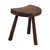 Vintage Rustic Wabi-Sabi Wooden Three-Legged Milking Stool, France For Sale - Image 6 of 18