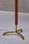 1950s Modern Danish Three Legged Floor Lamp in Brass, Teak and Textured Shade, 1950s For Sale - Image 5 of 15