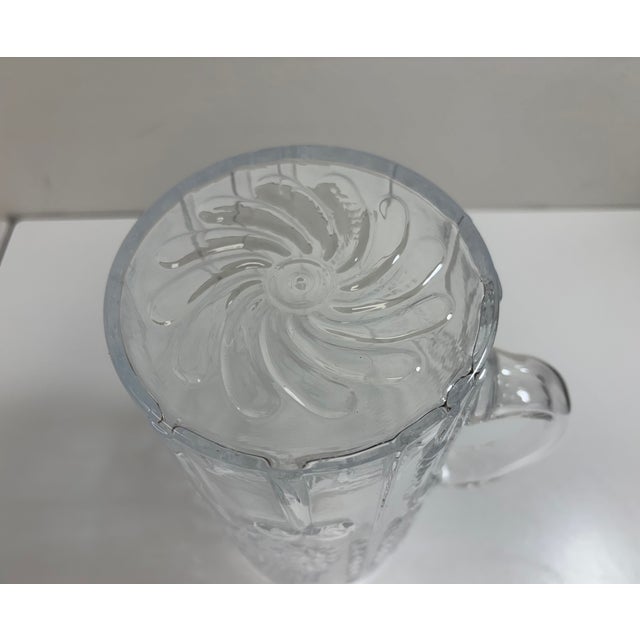 Transparent Vintage Iittala Finland 'Flora' Glass Pitcher For Sale - Image 8 of 10