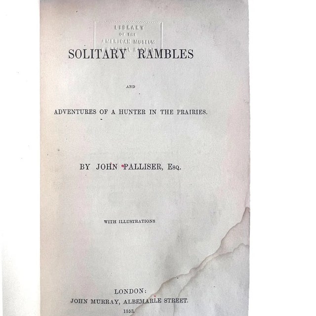 19th Century Book: Solitary Rambles and Adventures of a Hunter by John Palliser For Sale - Image 12 of 12