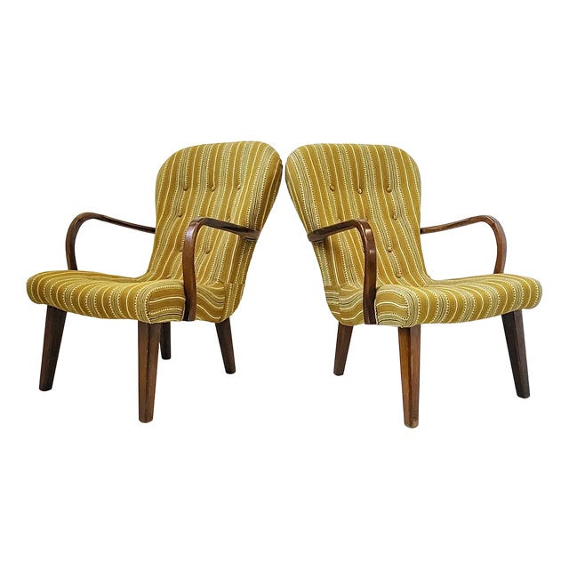 Set of Danish Armchairs in the Style of Philip Arctander, 1940s For Sale