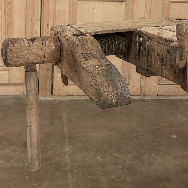 19th Century Rustic Carpenter's Bench For Sale - Image 12 of 12