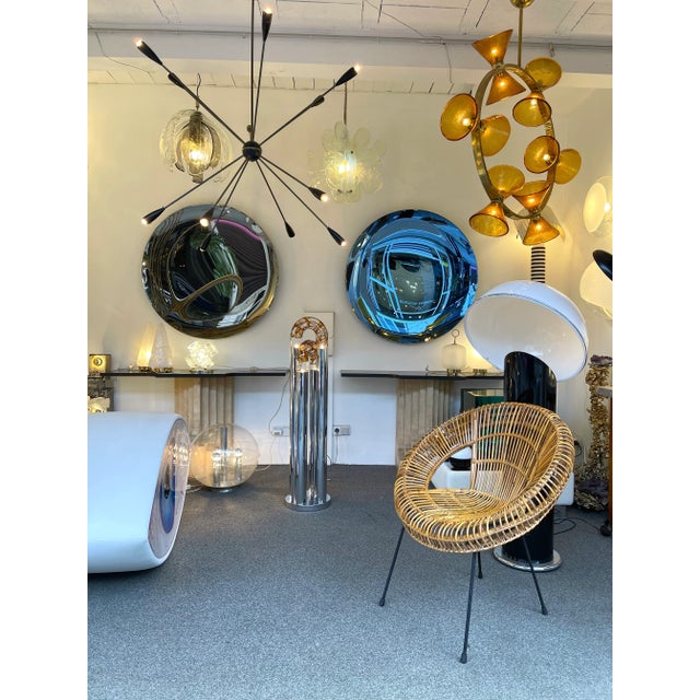 Mazzega Murano Mid-Century Modern Ring Floor Lamp Murano Glass Metal by Mazzega, Italy, 1970s For Sale - Image 4 of 13