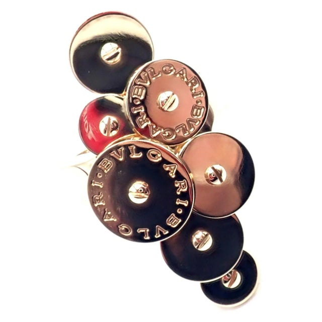 Contemporary Bulgari Cicladi 18k Yellow Gold Large Ring, size 6 For Sale - Image 3 of 10