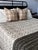 2020s Boho Chic Reversible Mandir King Size Brown & White Quilt For Sale - Image 5 of 5