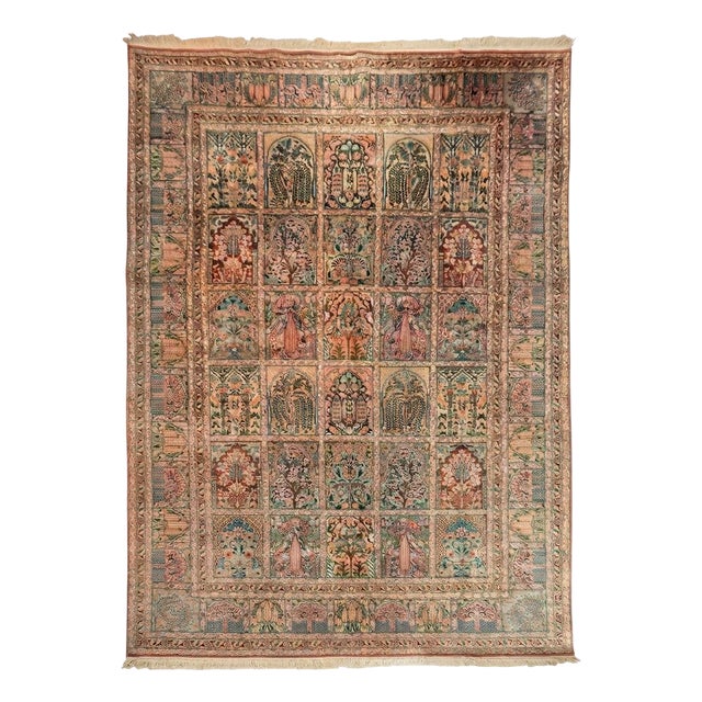 Vintage Cashmere Silk Rug, 2000s For Sale