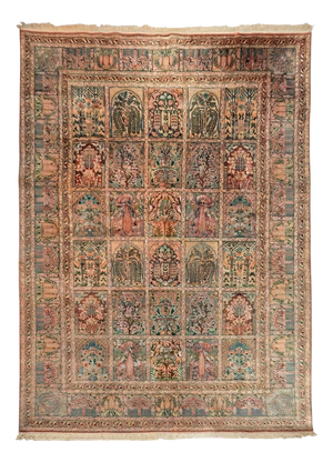 Vintage Cashmere Silk Rug, 2000s
