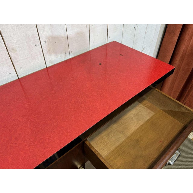 Mahogany Bistro Cabinet with Formica Top, 1950s For Sale - Image 15 of 18