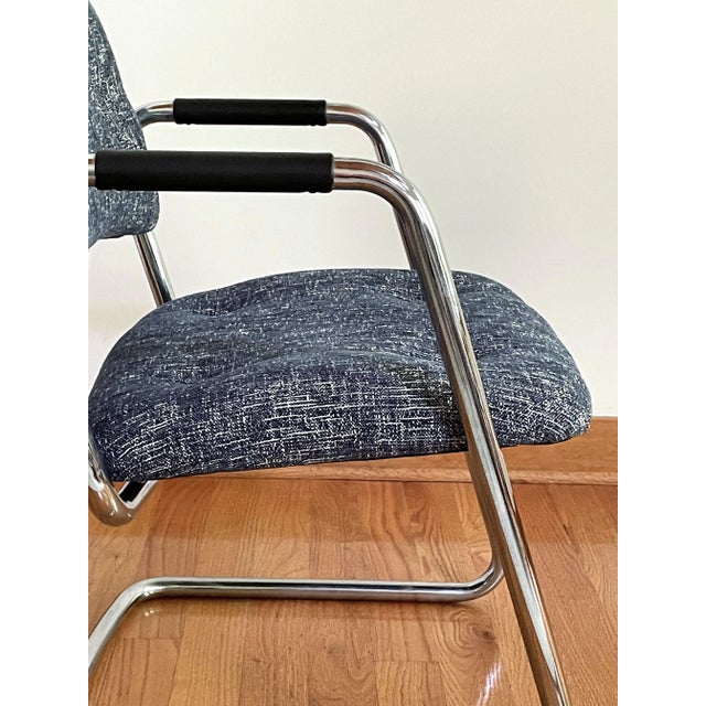 Vintage Steelcase Custom Cantilever Chair For Sale - Image 10 of 11