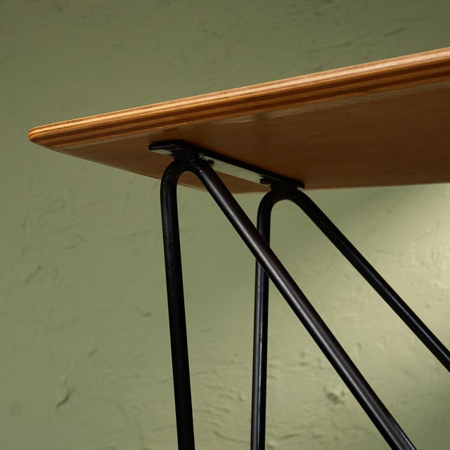 TM03 Side Table in Birch and Metal by Cees Braakman for Pastoe, Netherlands, 1953 For Sale - Image 10 of 11