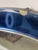 Art Deco Style Round Cobalt Blue Glass Wall Mirror For Sale - Image 4 of 7