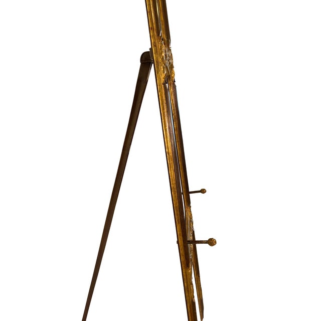 Early 19th Century Continental Gilt and Mahogany Easel For Sale - Image 5 of 6