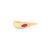 VR Jewels Chic Gypsy Set Ruby Chunky 14k Yellow Gold Dome Ring Size 5.5 by VRJewels For Sale - Image 4 of 17