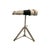 Binoculars Chrome Double Lenses on Tripod Stand Vintage Nautical Office Decor For Sale - Image 4 of 9