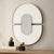 Contemporary Encase Modern White Oval Mirror For Sale - Image 3 of 6