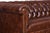 1960s Vintage Brown Leather Chesterfield Sofa For Sale - Image 5 of 13