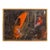 1960s Oil on Canvas Abstract Painting by Reiko Sakagami Baum For Sale