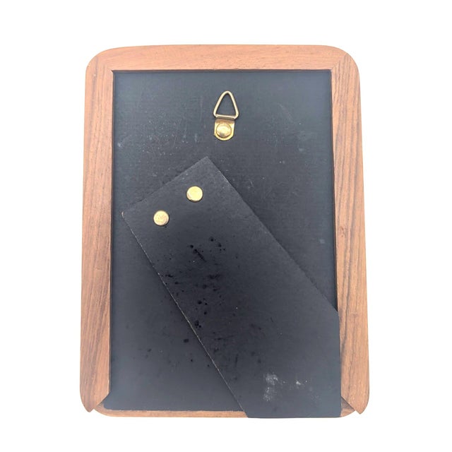 1970s Teak Wood 3.5" X 5" Photo Frame For Sale - Image 11 of 12