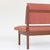 1970s Vintage Lounge Bench in Wood and Brick Red Fabric, 1970s For Sale - Image 5 of 8