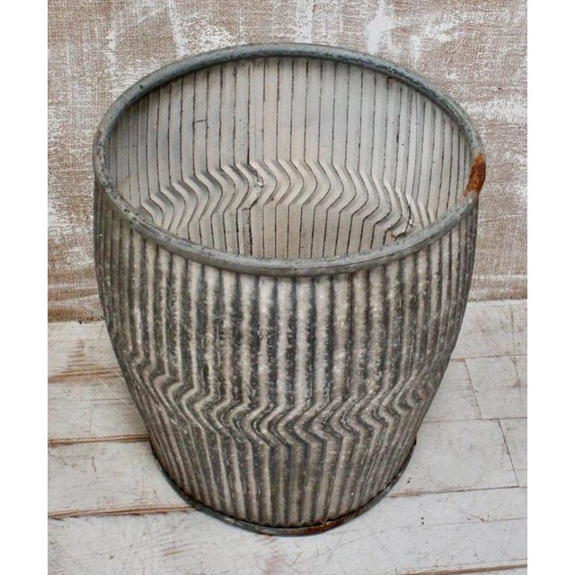 1940s Vintage Galvanised Steel Dolly Tub, 1940 For Sale - Image 5 of 9