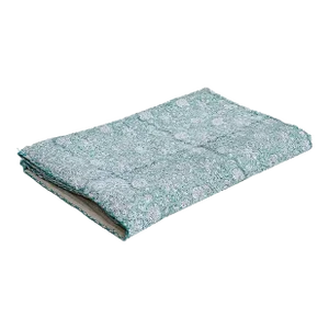 Aqua Bagh Indian Block Print Indian Coverlet